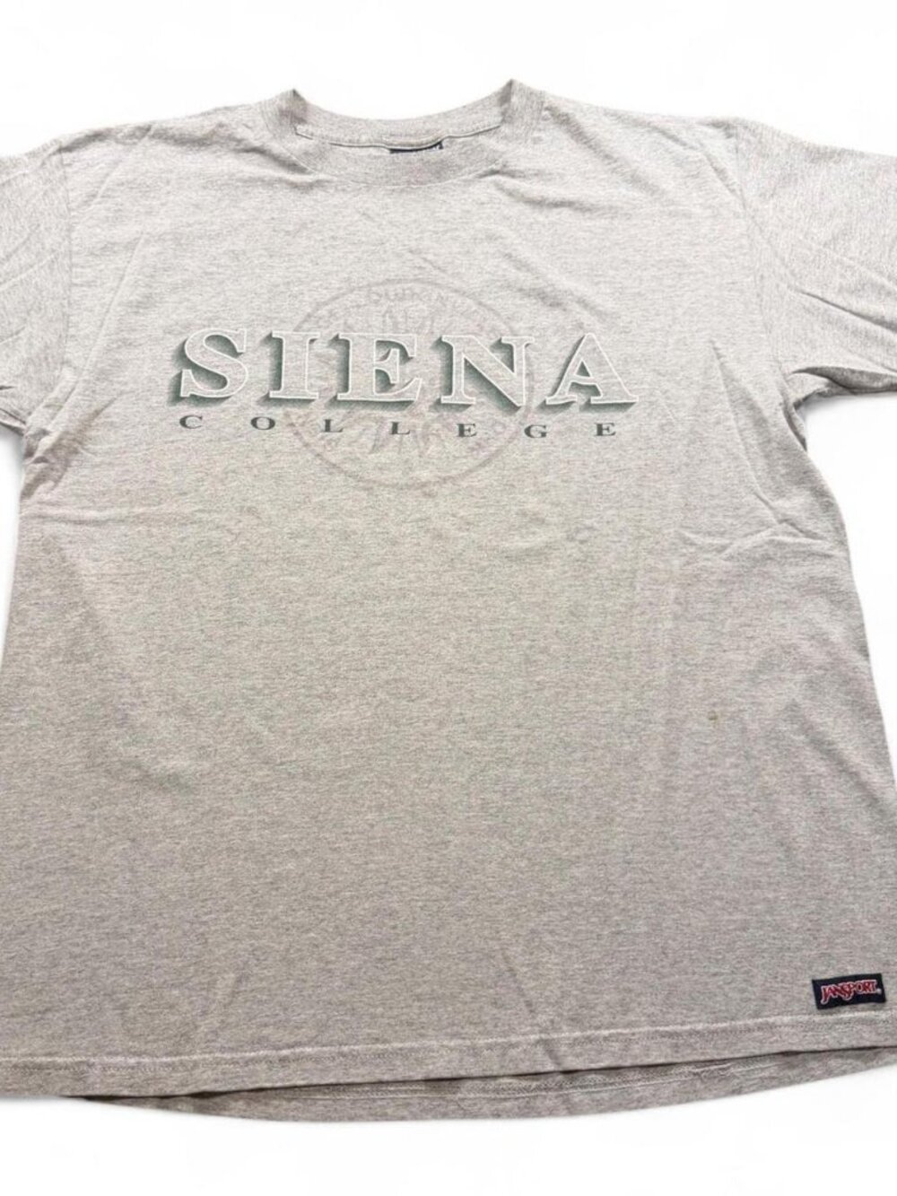 Vintage 90s Siena College Jansport Made in USA Gray Graphic Tee Large